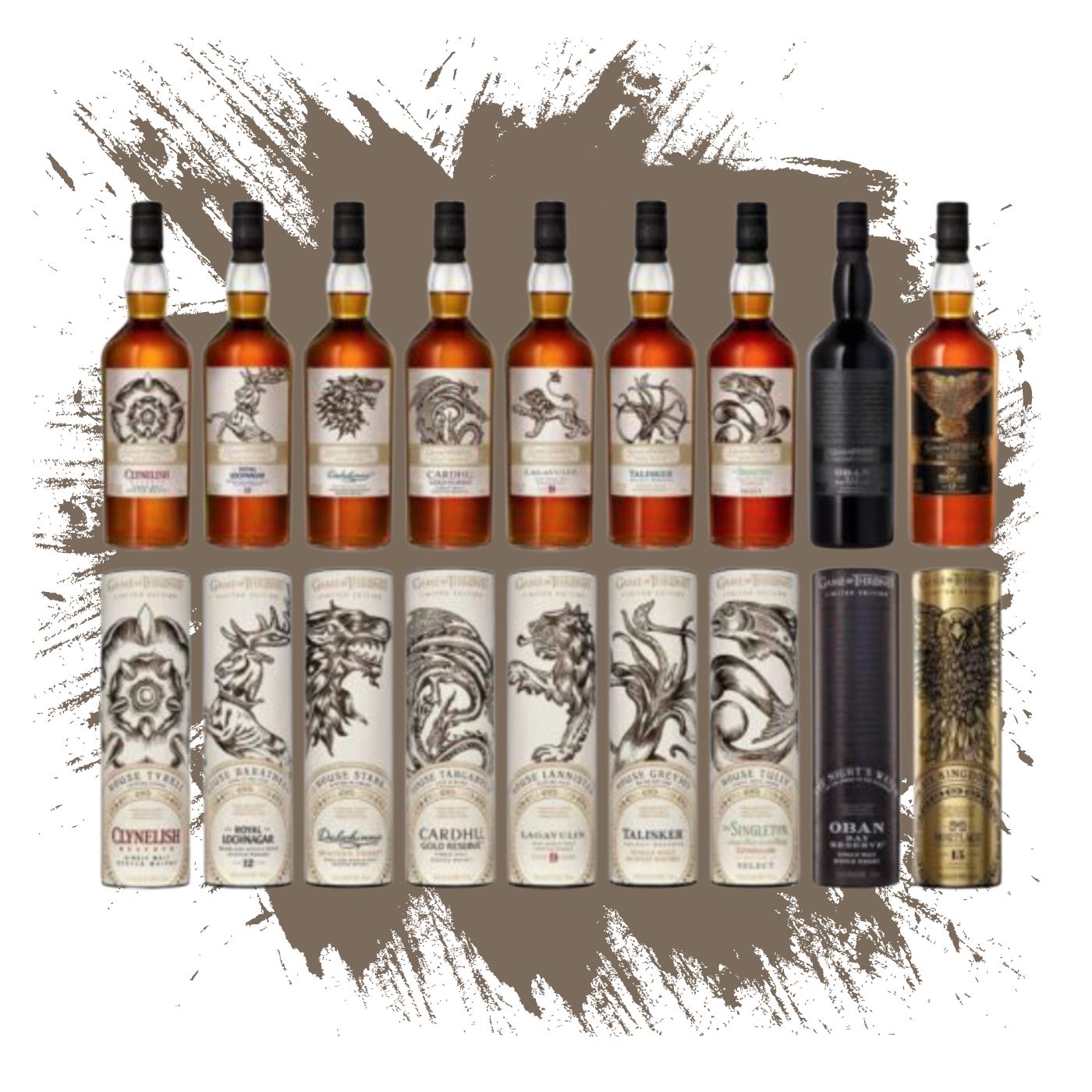 Game Of Thrones Complete 9 Bottle Collection Set (70cl)