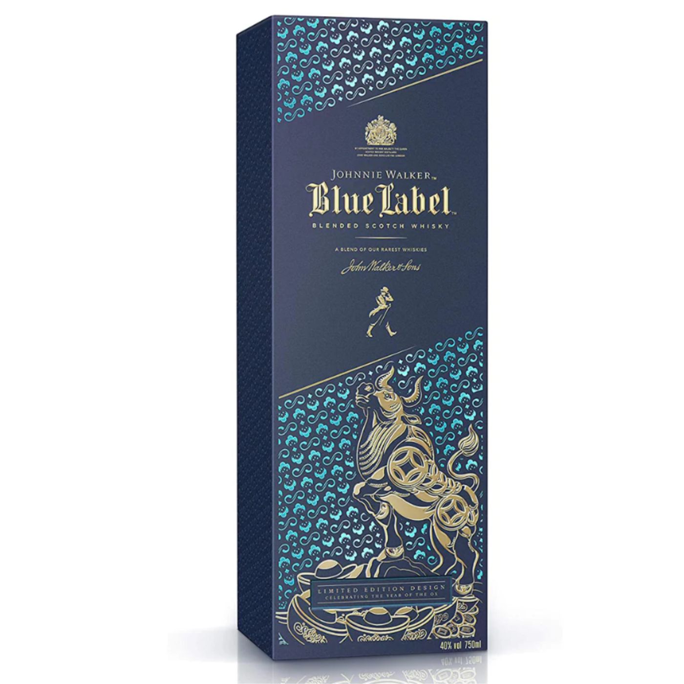 Johnnie Walker Blue Label  Chinese New Year - Year of the Ox 2021 Limited Edition Design with Gift Box Blended Scotch Whisky 70cl