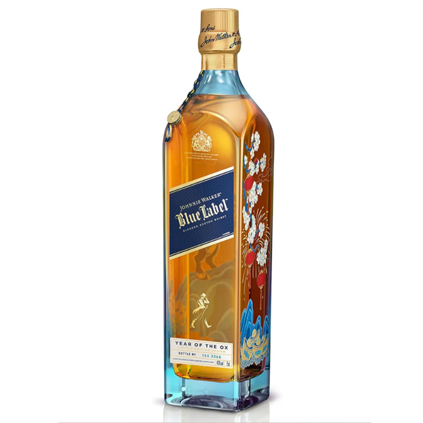 Johnnie Walker Blue Label  Chinese New Year - Year of the Ox 2021 Limited Edition Design with Gift Box Blended Scotch Whisky 70cl