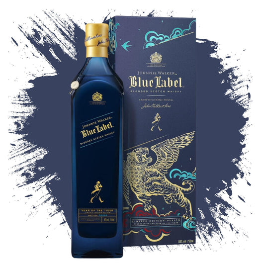 Johnnie Walker Blue Label  Chinese New Year - Year of the Tiger 2022 Limited Edition Design with Gift Box Blended Scotch Whisky 70cl